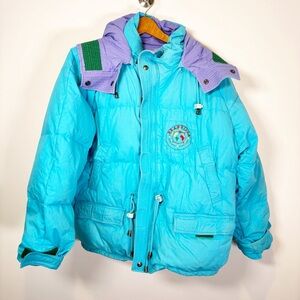 Vintage Brambilla Down Reversible Puffer Coat